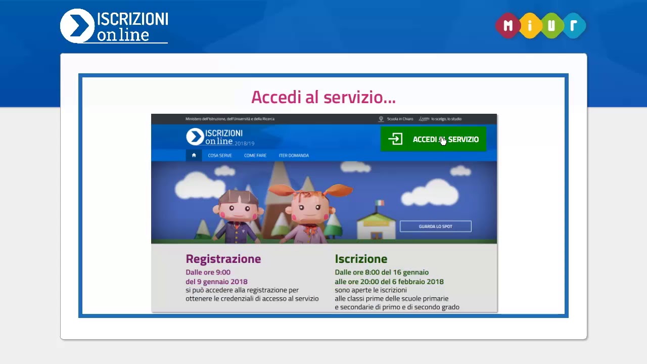 Iscrizioni Online 2018/19 - Come registrarsi