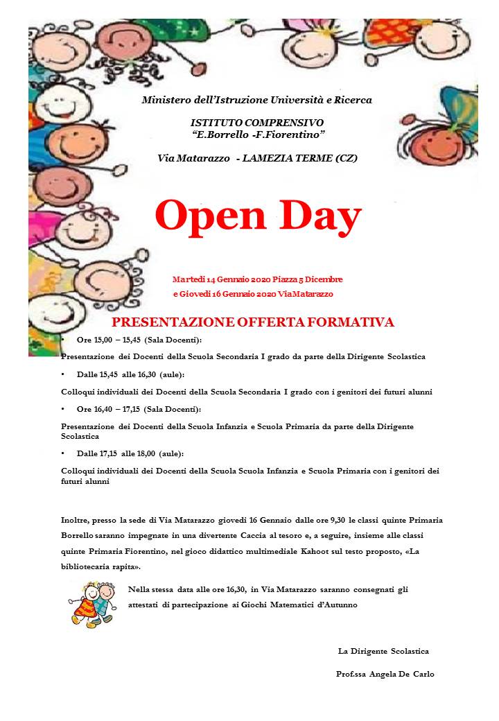 Calendario attività Open day gennaio DEFjpg
