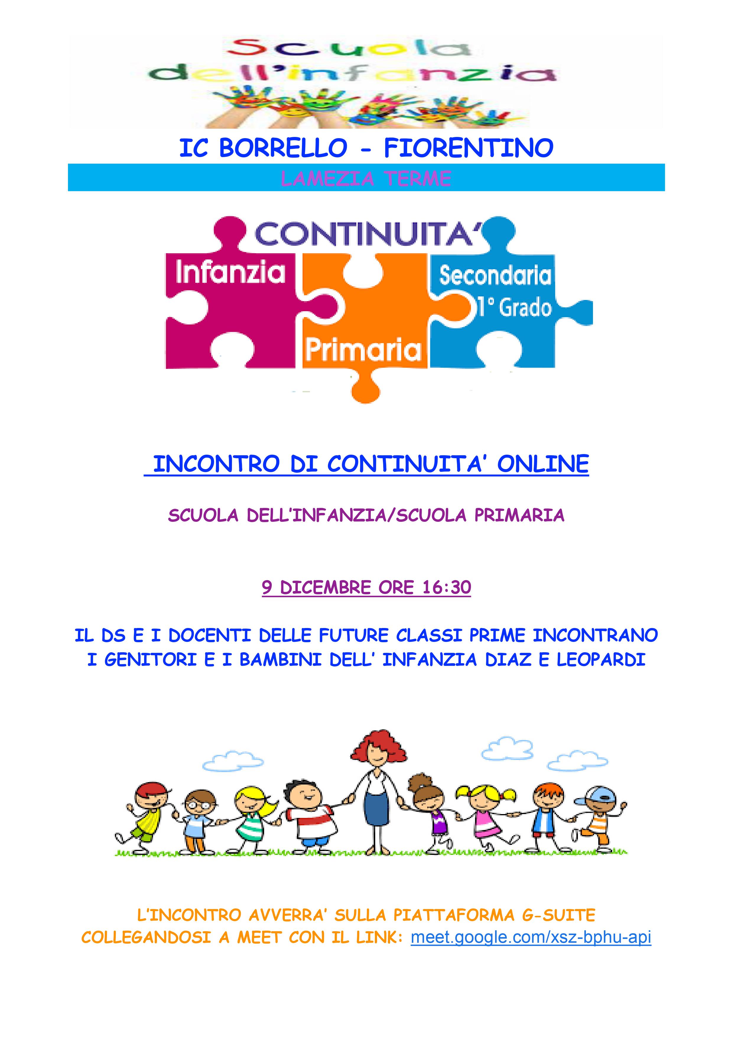 Locandina Continuità Infanzia