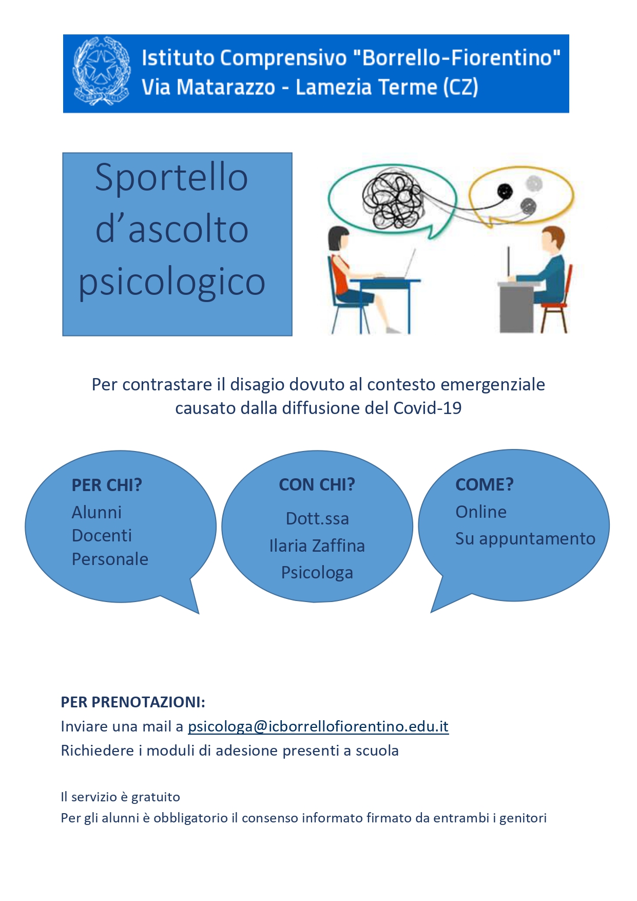 Locandina Sportello Borrello Fiorentino 