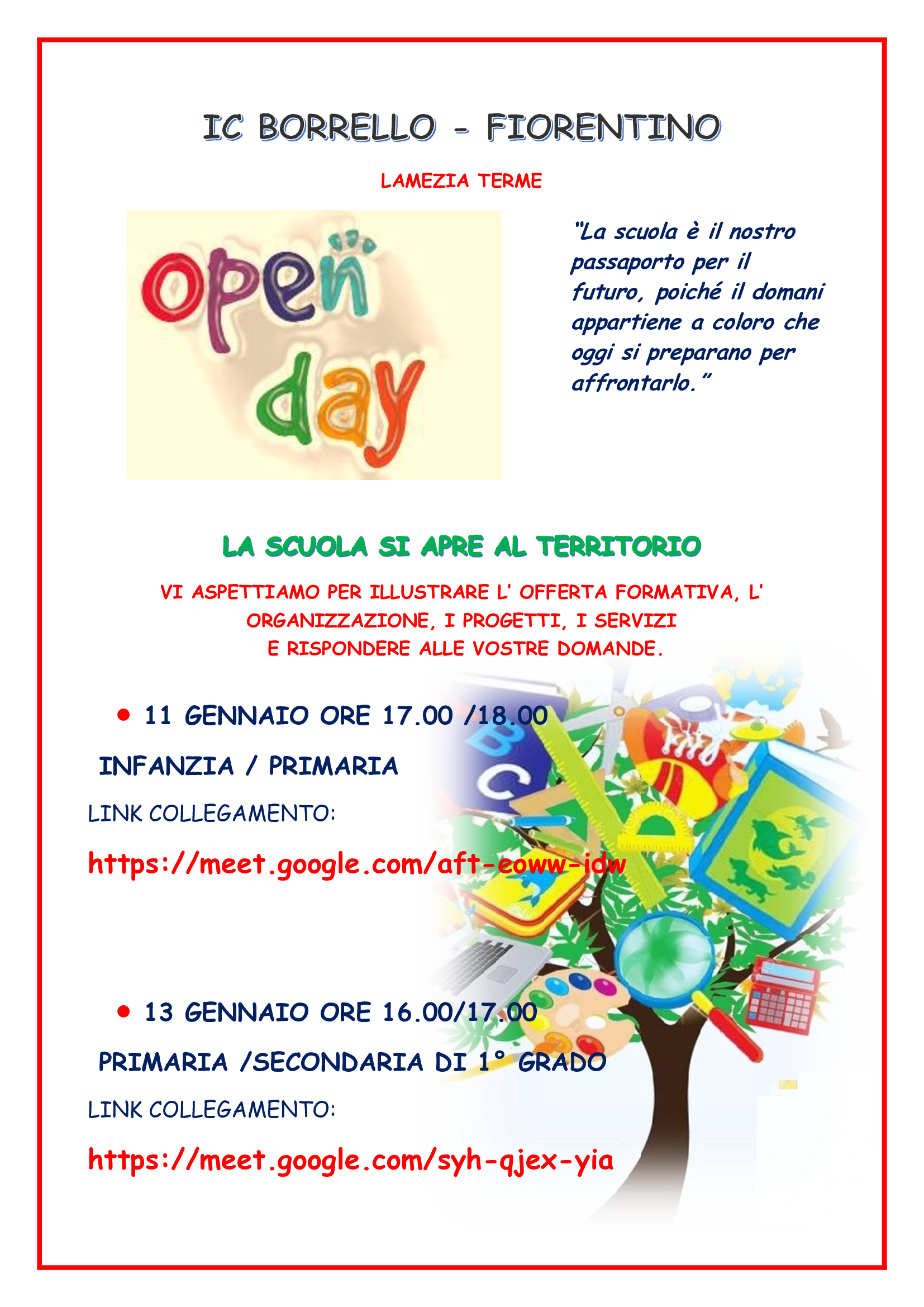 OPEN DAY BORRELLO FIORENTINO