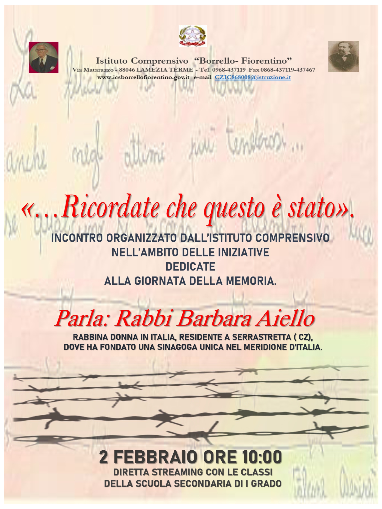 Ricordate che questo è stato 